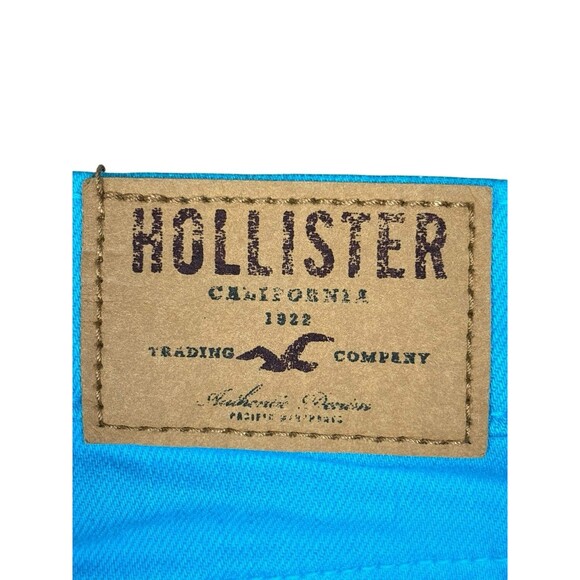 NWT Hollister Ombre‎ Blue Aqua Cutoff Shorts Size 5 W27 Deadstock Y2K - Picture 6 of 7